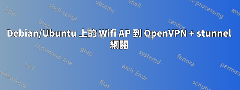 Debian/Ubuntu 上的 Wifi AP 到 OpenVPN + stunnel 網關