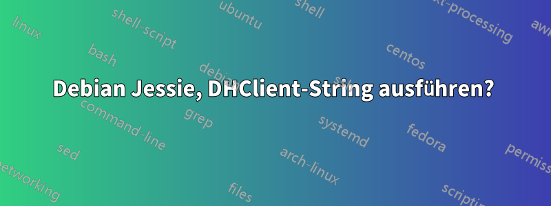 Debian Jessie, DHClient-String ausführen?