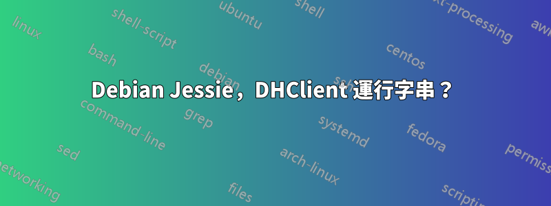 Debian Jessie，DHClient 運行字串？