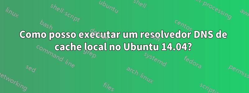 Como posso executar um resolvedor DNS de cache local no Ubuntu 14.04?