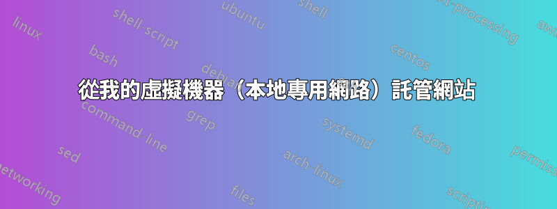 從我的虛擬機器（本地專用網路）託管網站