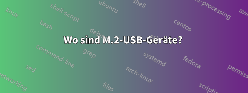 Wo sind M.2-USB-Geräte?