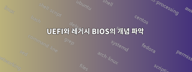 UEFI와 레거시 BIOS의 개념 파악