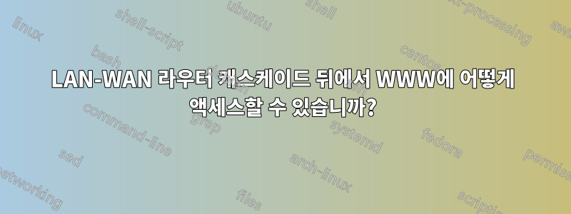 LAN-WAN 라우터 캐스케이드 뒤에서 WWW에 어떻게 액세스할 수 있습니까?