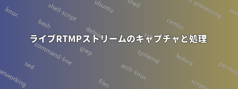 ライブRTMPストリームのキャプチャと処理