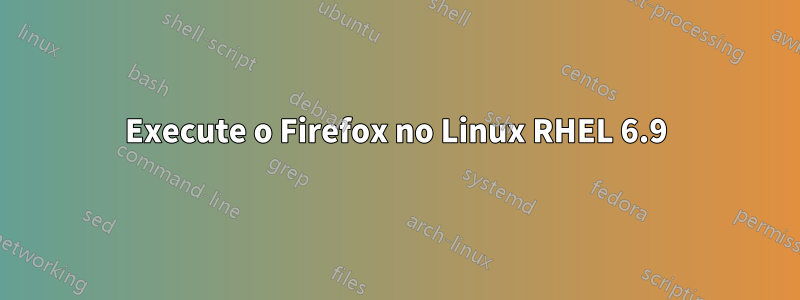 Execute o Firefox no Linux RHEL 6.9