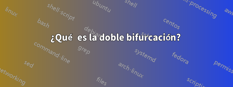 ¿Qué es la doble bifurcación?