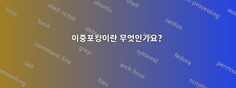 이중포킹이란 무엇인가요?