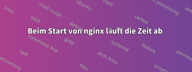 Beim Start von nginx läuft die Zeit ab