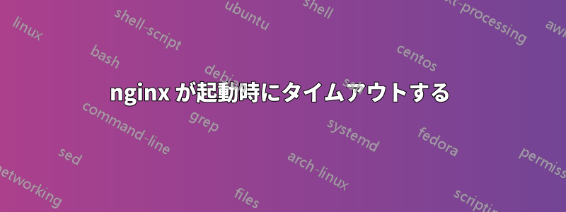 nginx が起動時にタイムアウトする