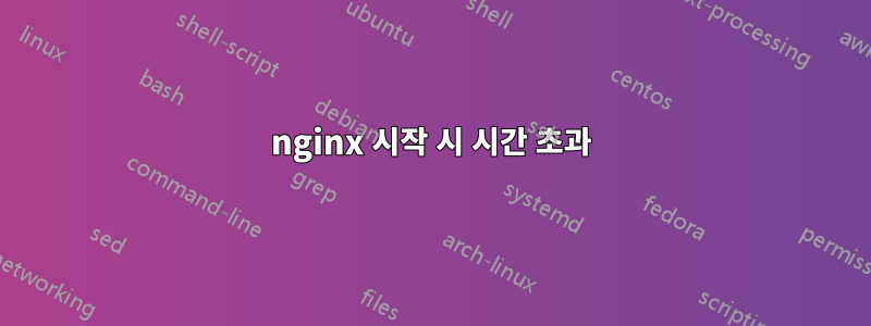 nginx 시작 시 시간 초과