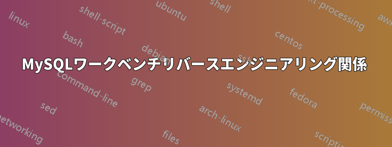 MySQLワークベンチリバースエンジニアリング関係