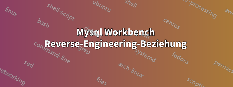 Mysql Workbench Reverse-Engineering-Beziehung