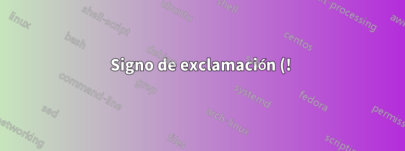 Signo de exclamación (!) en la ruta del registro