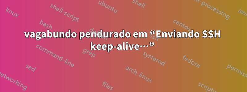 vagabundo pendurado em “Enviando SSH keep-alive…”