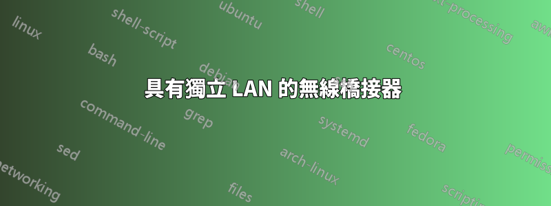 具有獨立 LAN 的無線橋接器