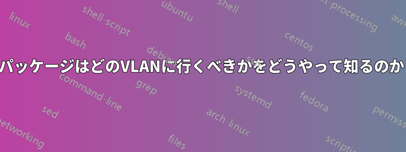 パッケージはどのVLANに行くべきかをどうやって知るのか