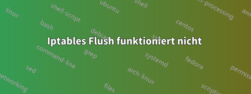 Iptables Flush funktioniert nicht