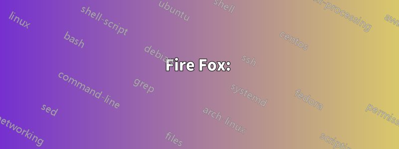 Fire Fox: