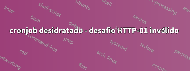 cronjob desidratado - desafio HTTP-01 inválido