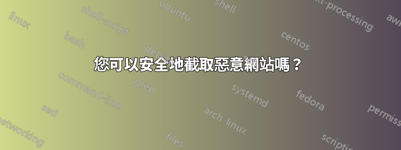 您可以安全地截取惡意網站嗎？