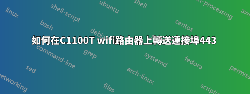 如何在C1100T wifi路由器上轉送連接埠443