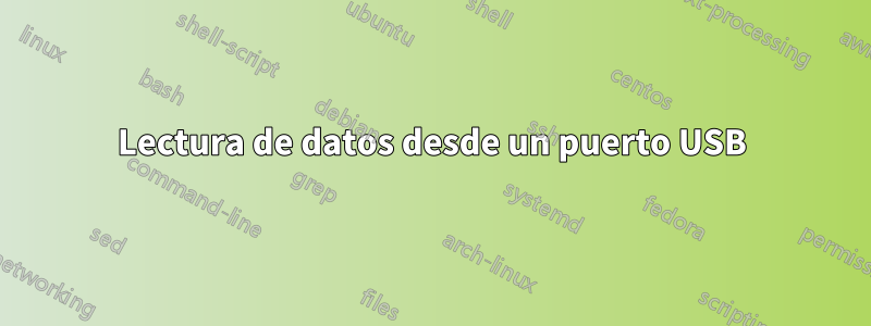 Lectura de datos desde un puerto USB