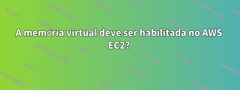 A memória virtual deve ser habilitada no AWS EC2?