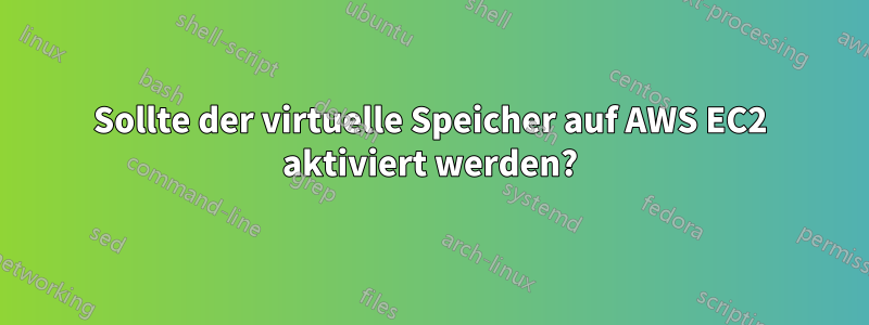 Sollte der virtuelle Speicher auf AWS EC2 aktiviert werden?