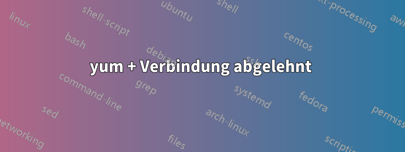 yum + Verbindung abgelehnt