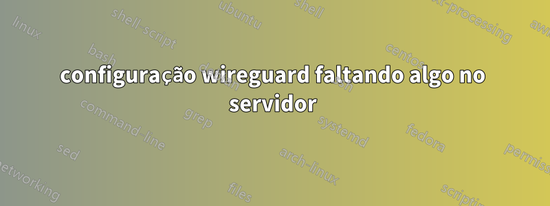 configuração wireguard faltando algo no servidor