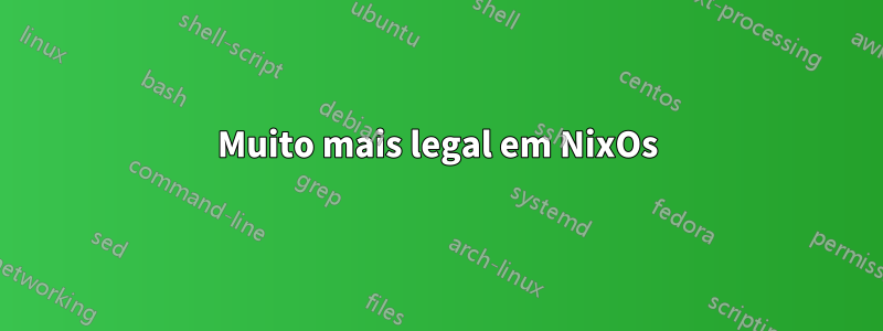 Muito mais legal em NixOs