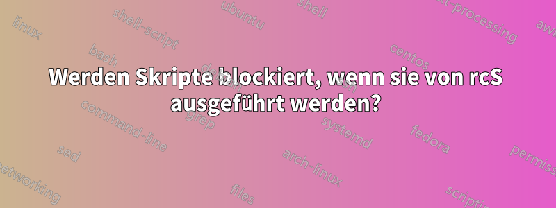 Werden Skripte blockiert, wenn sie von rcS ausgeführt werden?