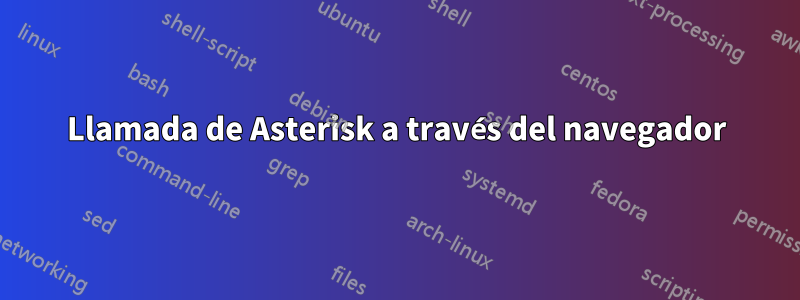 Llamada de Asterisk a través del navegador
