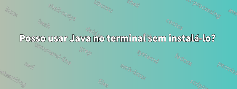 Posso usar Java no terminal sem instalá-lo?