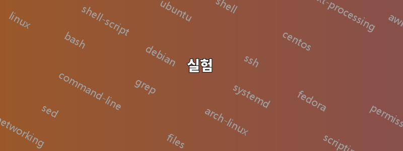실험