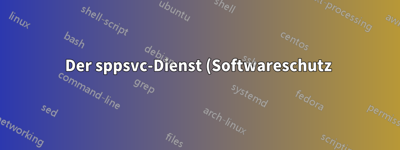 Der sppsvc-Dienst (Softwareschutz) wird immer wieder gestoppt, selbst wenn wir versuchen, ihn zu starten