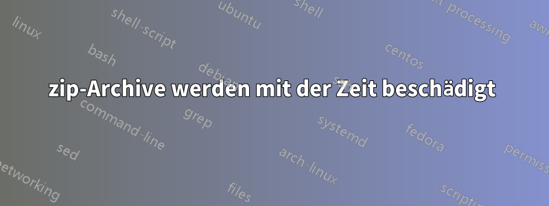 7zip-Archive werden mit der Zeit beschädigt