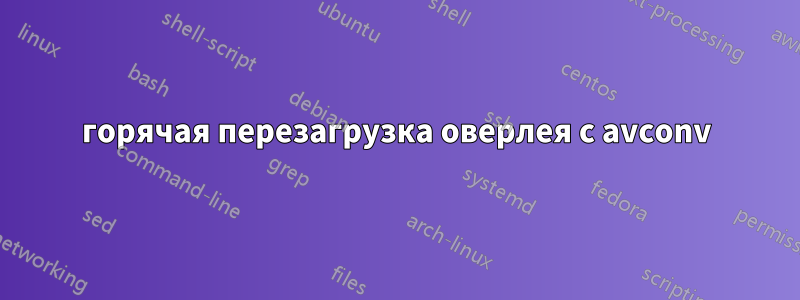 горячая перезагрузка оверлея с avconv