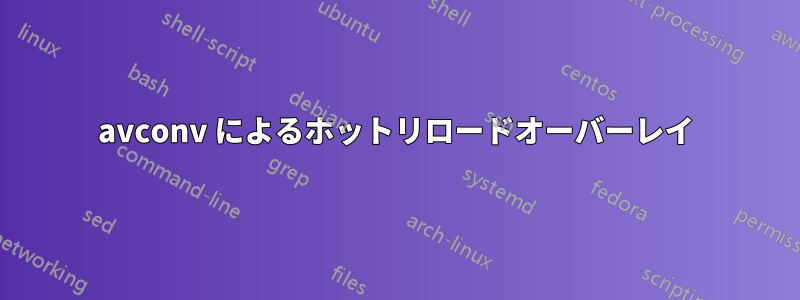 avconv によるホットリロードオーバーレイ