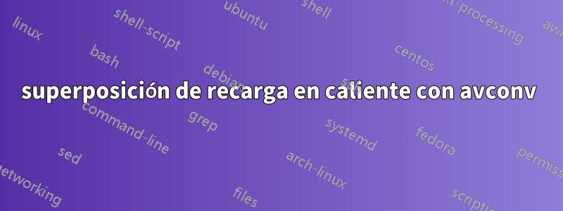 superposición de recarga en caliente con avconv