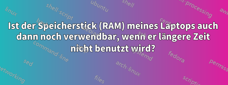 Ist der Speicherstick (RAM) meines Laptops auch dann noch verwendbar, wenn er längere Zeit nicht benutzt wird?