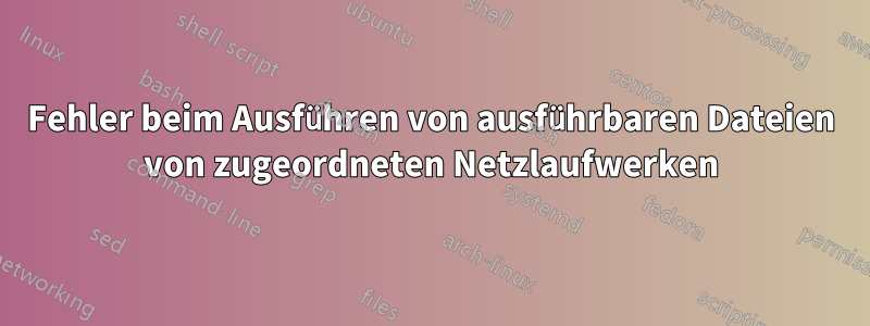 Fehler beim Ausführen von ausführbaren Dateien von zugeordneten Netzlaufwerken