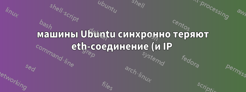3 машины Ubuntu синхронно теряют eth-соединение (и IP) через несколько часов