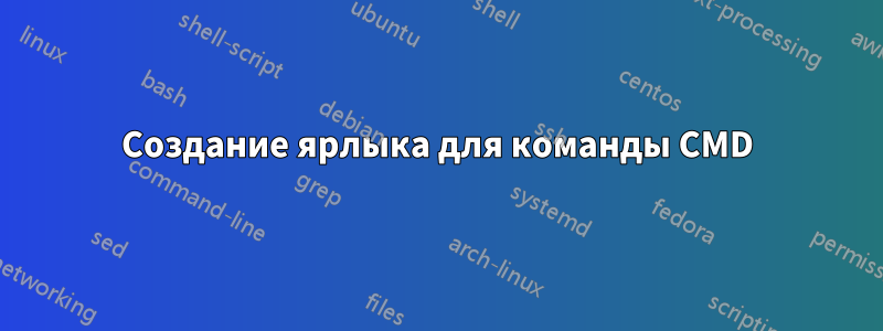 Создание ярлыка для команды CMD