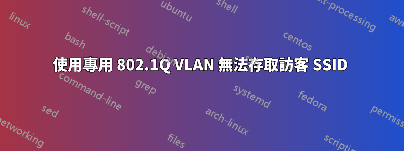 使用專用 802.1Q VLAN 無法存取訪客 SSID