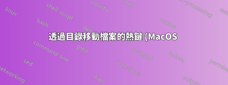 透過目錄移動檔案的熱鍵 (MacOS)