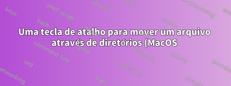 Uma tecla de atalho para mover um arquivo através de diretórios (MacOS)