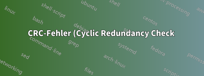 CRC-Fehler (Cyclic Redundancy Check) bei der Installation von Windows auf einem Computer ohne Betriebssystem