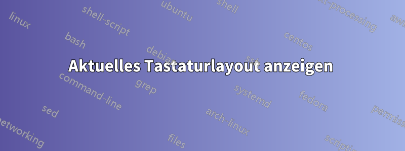 Aktuelles Tastaturlayout anzeigen